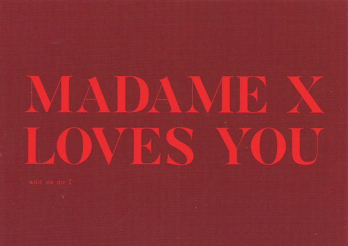 Madame X Tourbook card 4
